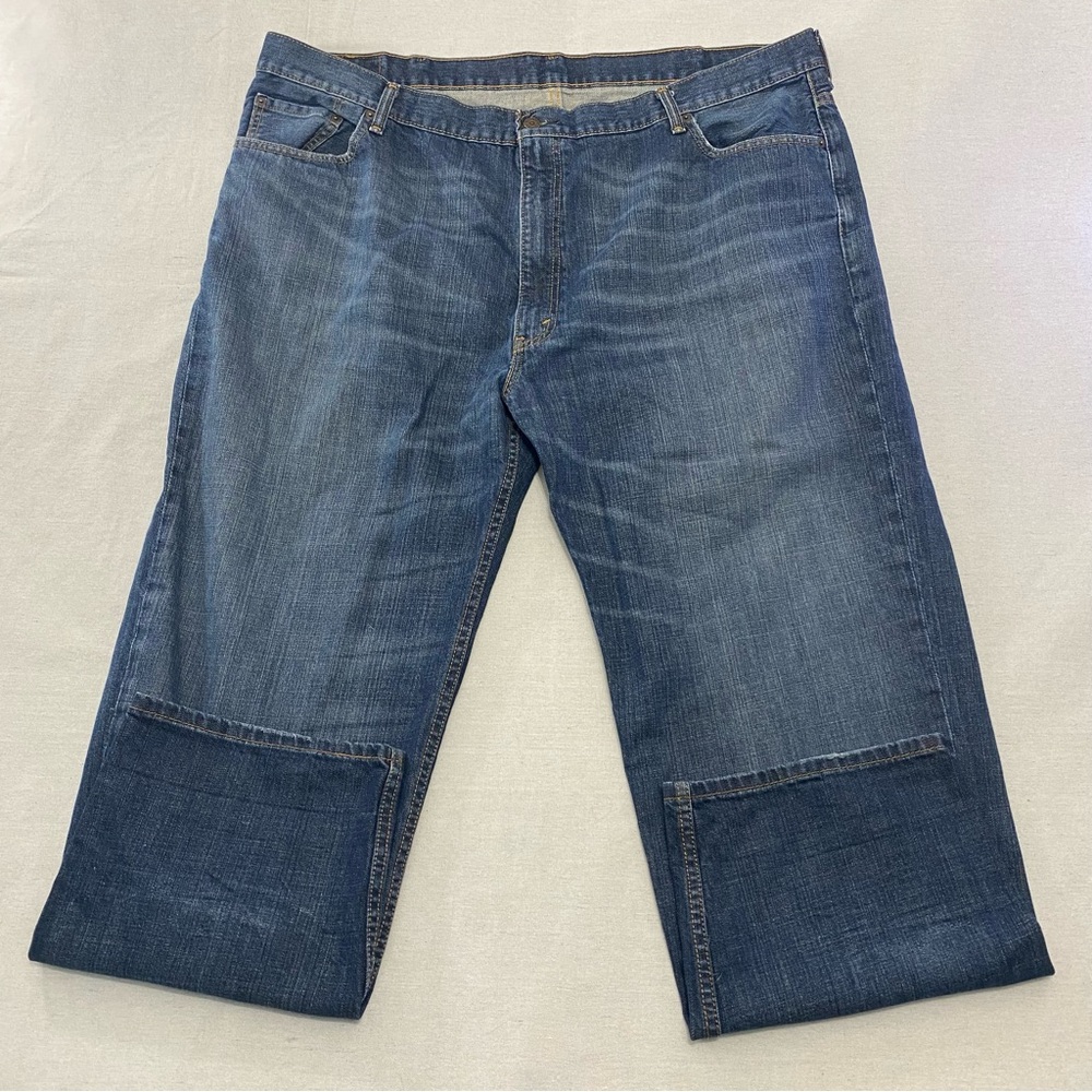 Levis 550 Relaxed Fit Jeans Mens 46x31 Blue Staright Leg Light Wash Denim Baggy